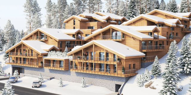 Alps Living - Programme immobilier La Croisette, Les Gets - Vue extérieure