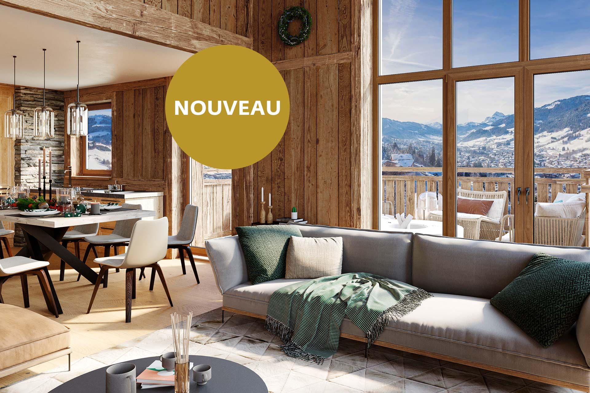 Alps Living - Programme immobilier L'Échappée, Les Gets - Vue Intérieure 2