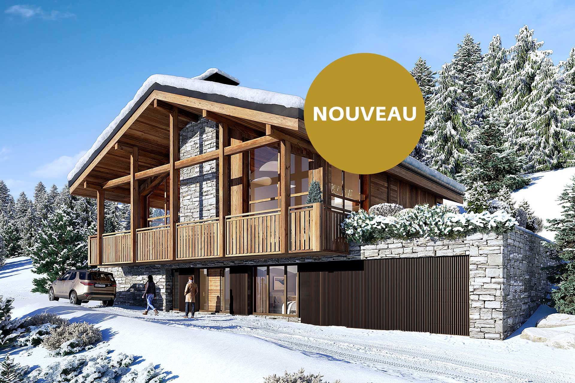 Alps Living - Programme immobilier Les Platons, Les Gets - Vue extérieure 1